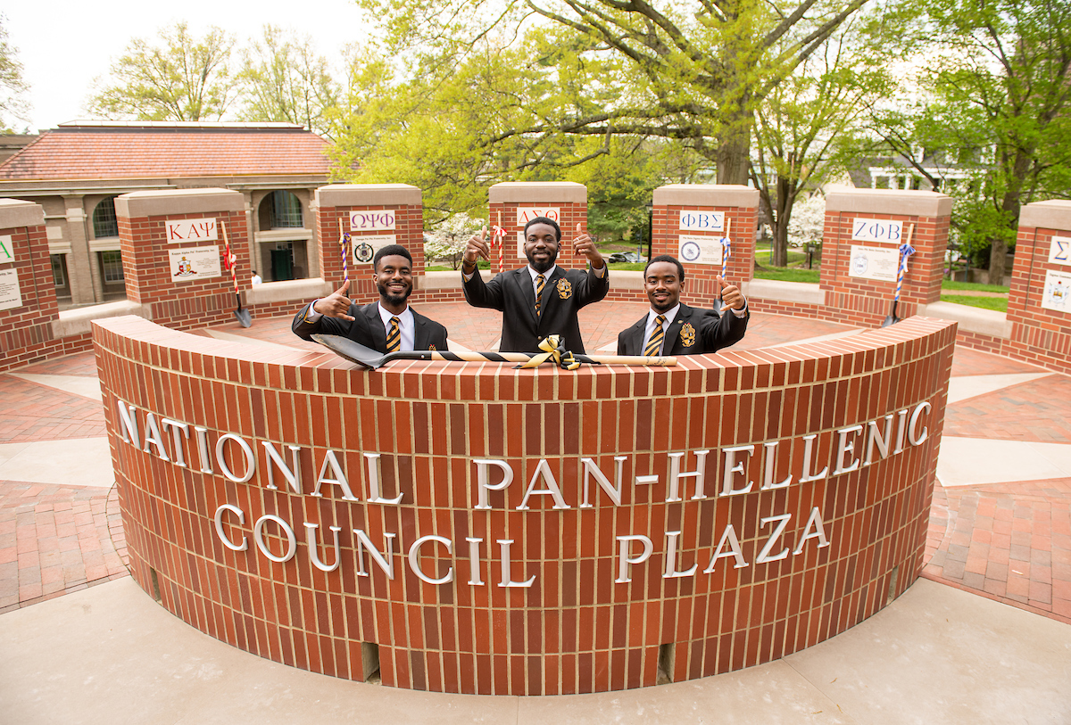 OHIO unveils new National PanHellenic Council Plaza